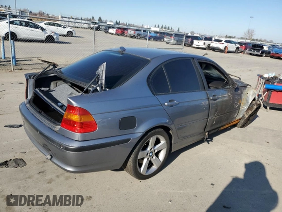 2004 BMW 3 Series 325i with VIN WBAET37444NJ44227, listed as a Copart auction lot 87671895 with 0 mi miles and Salvage Title. Bid and sale history available at carsss.com. Image 3.