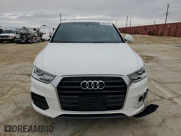 2017 Audi Q3 Premium with VIN WA1BCCFS0HR010538, listed as a Copart auction lot 48547445 with 141,489 mi miles and Salvage Title. Bid and sale history available at carsss.com. Image 5.