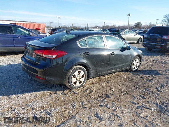 2017 Kia Forte LX with VIN 3KPFK4A72HE025931, listed as a IAAI auction lot 41489215 with 128,139 mi miles. Bid and sale history available at carsss.com. Image 4.