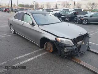 2015 Mercedes-Benz S-Class S 550 with VIN WDDUG8CB6FA185219, listed as a IAAI auction lot 41331211 with 1 mi miles. Bid and sale history available at carsss.com. Image 1.