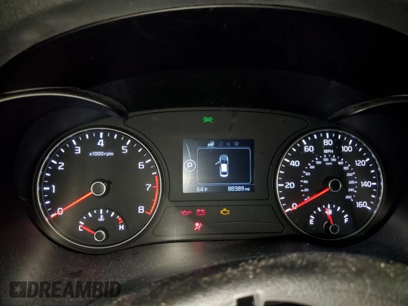 2018 Kia Optima LX with VIN 5XXGT4L33JG248245, listed as a Copart auction lot 56756935 with 88,389 mi miles and Clean title. Bid and sale history available at DreamBid. Image 9.
