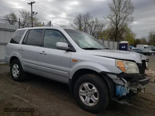 2008 Honda Pilot VP with VIN 5FNYF18228B041384, listed as a Copart auction lot 53548735 with 97,371 mi miles and Salvage Title. Bid and sale history available at carsss.com. Image 4.