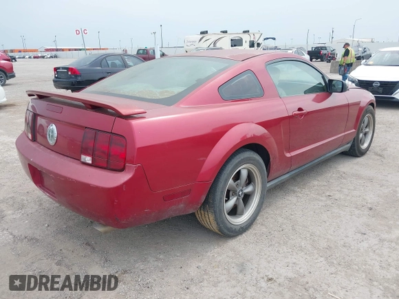 2005 Ford Mustang Deluxe with VIN 1ZVFT80N755228032, listed as a IAAI auction lot 42266782 with 256,895 mi miles and . Bid and sale history available at DreamBid. Image 4.