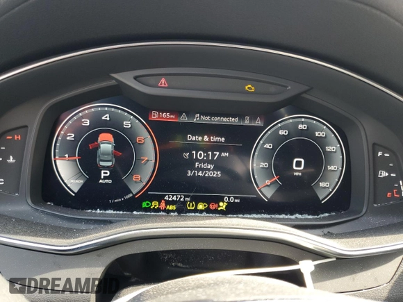 2019 Audi A6 Premium Plus with VIN WAUL2BF22KN095028, listed as a Copart auction lot 48983225 with 42,472 mi miles and Salvage Title. Bid and sale history available at carsss.com. Image 9.