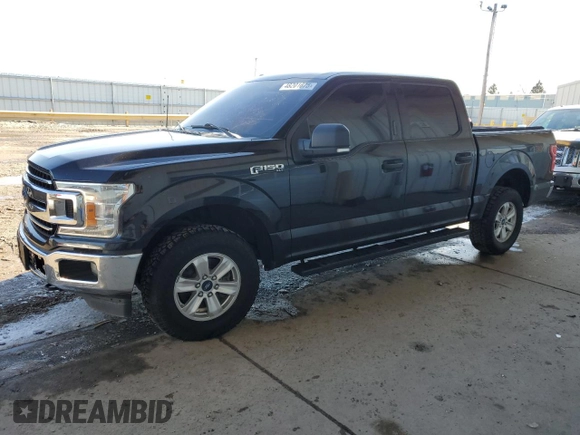 2018 Ford F-150 XL with VIN 1FTEW1E53JKE60547, listed as a Copart auction lot 48201675 with 185,399 mi miles and Clean Title. Bid and sale history available at DreamBid. Image 1.