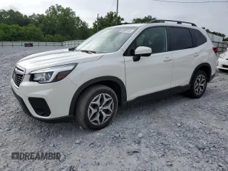 2020 Subaru Forester Premium with VIN JF2SKAJC3LH566355, listed as a Copart auction lot 60858185 with 46,007 mi miles and Salvage title. Bid and sale history available at DreamBid. Image 1.