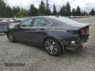 2015 Acura TLX Technology with VIN 19UUB1F55FA003713, listed as a Copart auction lot 61175075 with 108,605 mi miles and Salvage title. Bid and sale history available at DreamBid. Image 2.