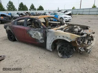 2021 Dodge Charger SRT Hellcat Widebody with VIN 2C3CDXL9XMH558545, listed as a Copart auction lot 65152774 with 0 mi miles and Non Repairable. Bid and sale history available at carsss.com. Image 4.