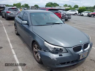 2008 BMW 5 Series 528i with VIN WBANU53538CT07345, listed as a IAAI auction lot 42479944 with 245,103 mi miles and . Bid and sale history available at DreamBid. Image 1.