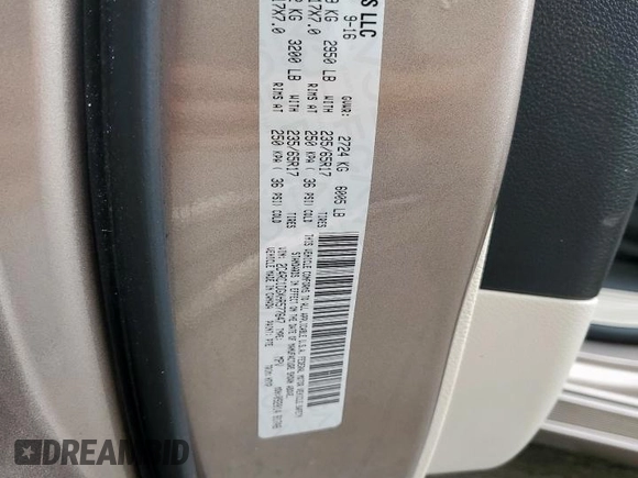 2017 Chrysler Pacifica Touring with VIN 2C4RC1DGXHR577647, listed as a Copart auction lot 57860695 with 138,936 mi miles and Clean title. Bid and sale history available at DreamBid. Image 13.