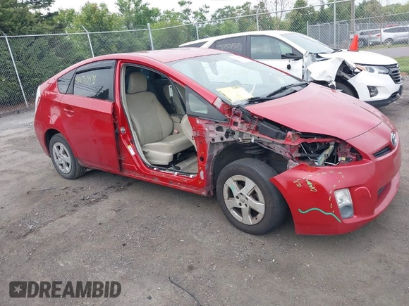 2011 Toyota Prius I with VIN JTDKN3DU6B0289624, listed as a IAAI auction lot 40030478 with 268,918 mi miles. Bid and sale history available at carsss.com. Image 1.