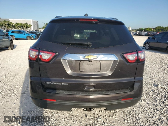 2017 Chevrolet Traverse LS with VIN 1GNKVFED7HJ107374, listed as a Copart auction lot 57341765 with 91,907 mi miles and Salvage title. Bid and sale history available at DreamBid. Image 6.