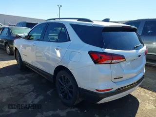 2023 Chevrolet Equinox RS with VIN 3GNAXMEG8PS153829, listed as a IAAI auction lot 41683256 with 1 mi miles. Bid and sale history available at carsss.com. Image 3.