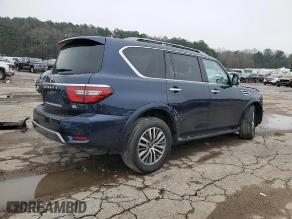 2023 Nissan Armada SL with VIN JN8AY2BC4P9184224, listed as a Copart auction lot 45684455 with 26,073 mi miles and Salvage Title. Bid and sale history available at carsss.com. Image 3.