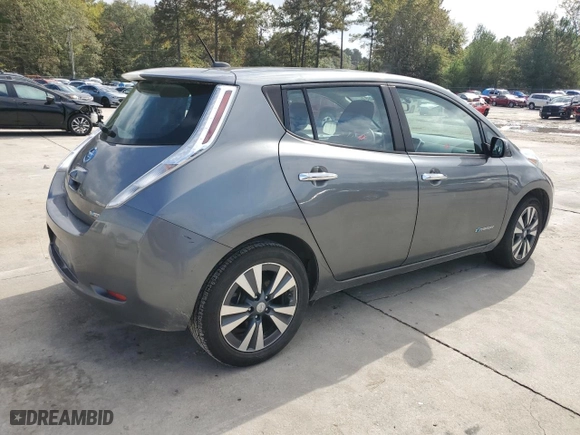 2015 Nissan LEAF SL with VIN 1N4AZ0CP3FC317142, listed as a Copart auction lot 79734984 with 77,437 mi miles and Salvage Title. Bid and sale history available at carsss.com. Image 3.