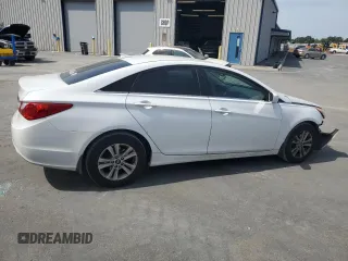 2013 Hyundai Sonata GLS with VIN 5NPEB4AC8DH659727, listed as a Copart auction lot 54721785 with 111,606 mi miles and Salvage Title. Bid and sale history available at carsss.com. Image 3.