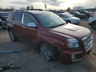 2017 GMC Terrain Denali with VIN 2GKFLVE36H6118403, listed as a Copart auction lot 87058314 with 56,420 mi miles and Salvage Title. Bid and sale history available at carsss.com. Image 4.