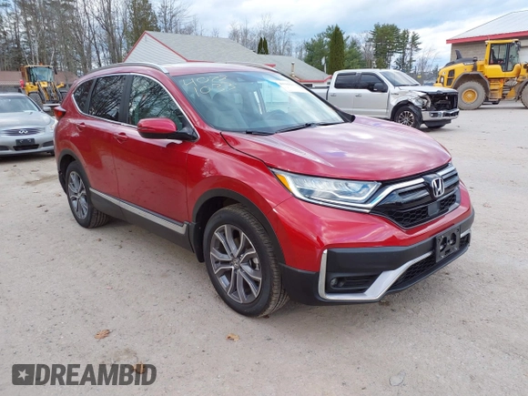 2022 Honda CR-V Touring with VIN 5J6RW2H99NL005329, listed as a IAAI auction lot 40781033 with 10,553 mi miles. Bid and sale history available at carsss.com. Image 1.