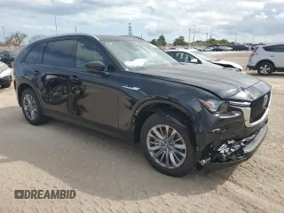 2025 Mazda CX-90 Preferred with VIN JM3KKBHDXS1217792, listed as a Copart auction lot 45724915 with 154 mi miles and Clean title. Bid and sale history available at DreamBid. Image 4.