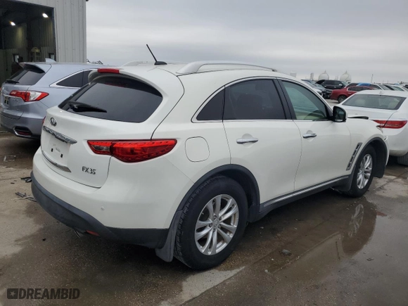 2009 Infiniti FX35 with VIN JNRAS18UX9M101211, listed as a Copart auction lot 44557375 with 83,427 mi miles and Salvage Title. Bid and sale history available at carsss.com. Image 3.