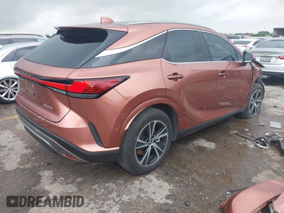 2024 Lexus RX 350 with VIN JTJCHMAA0R2011454, listed as a IAAI auction lot 42059216 with 23,449 mi miles and . Bid and sale history available at DreamBid. Image 4.