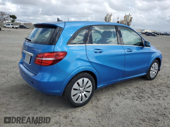 2015 Mercedes-Benz B with VIN WDDVP9AB1FJ004895, listed as a Copart auction lot 51688995 with Not Provided miles and Salvage Title. Bid and sale history available at carsss.com. Image 3.