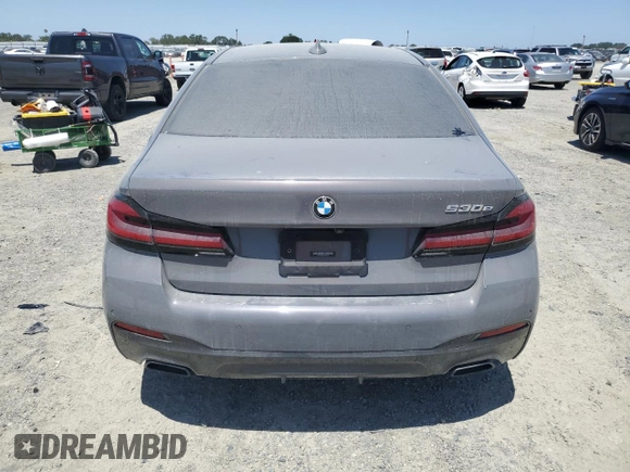 2021 BMW 5 Series 530e with VIN WBA13AG05MCF71415, listed as a Copart auction lot 58554935 with 9,994 mi miles and Clean title. Bid and sale history available at DreamBid. Image 6.
