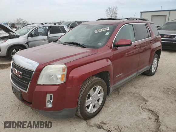 2012 GMC Terrain SLE-2 with VIN 2GKALSEK2C6300320, listed as a Copart auction lot 50974945 with 127,001 mi miles and Salvage Title. Bid and sale history available at DreamBid. Image 1.