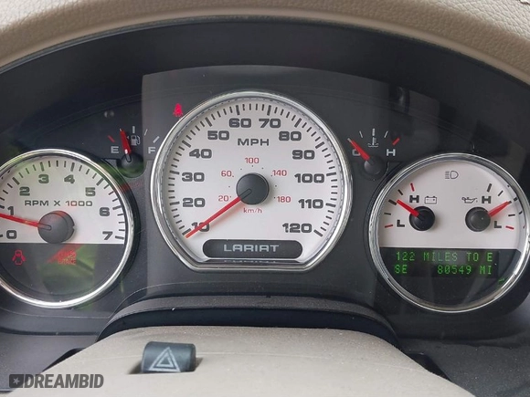 2005 Ford F-150 XLT with VIN 1FTPW12505FA86524, listed as a IAAI auction lot 41782919 with 80,549 mi miles. Bid and sale history available at carsss.com. Image 7.