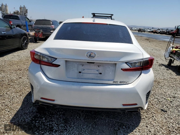 2016 Lexus RC 200t F Sport with VIN JTHHA5BC5G5002326, listed as a Copart auction lot 58969195 with 49,136 mi miles and Salvage title. Bid and sale history available at DreamBid. Image 6.