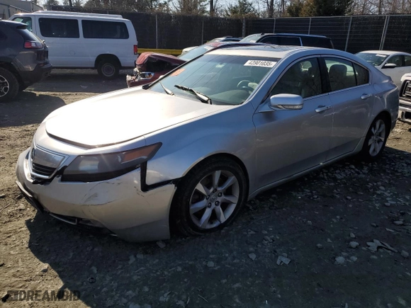 2013 Acura TL Tech with VIN 19UUA8F55DA007236, listed as a Copart auction lot 43901035 with 0 mi miles and Salvage Title. Bid and sale history available at carsss.com. Image 1.