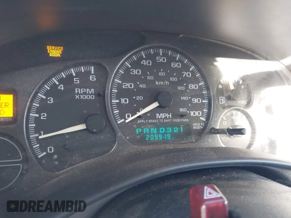 2001 Chevrolet Tahoe LT with VIN 1GNEK13T71J315151, listed as a IAAI auction lot 41340090 with 209,919 mi miles. Bid and sale history available at carsss.com. Image 7.