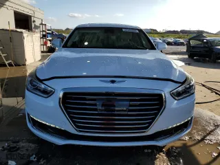 2019 Genesis G90 3.3T Premium with VIN KMTF34JA0KU054699, listed as a Copart auction lot 88333005 with 44,582 mi miles and Non Repairable. Bid and sale history available at carsss.com. Image 5.