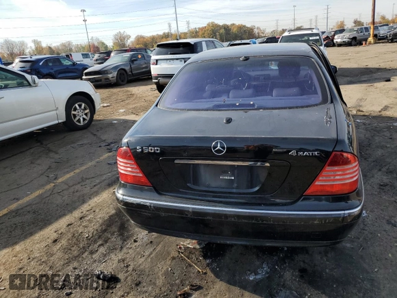 2006 Mercedes-Benz S 500 with VIN WDBNG84JX6A476485, listed as a Copart auction lot 77179734 with 229,079 mi miles and Clean title. Bid and sale history available at DreamBid. Image 6.