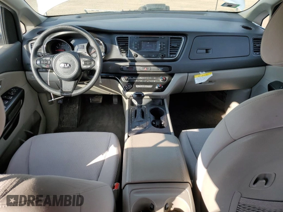 2016 Kia Sedona L with VIN KNDMA5C10G6150374, listed as a Copart auction lot 47452935 with 93,001 mi miles and Salvage Title. Bid and sale history available at carsss.com. Image 8.