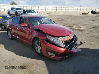 2014 Kia Optima LX with VIN 5XXGM4A72EG273906, listed as a Copart auction lot 50812355 with 104,004 mi miles and Salvage Title. Bid and sale history available at carsss.com. Image 4.