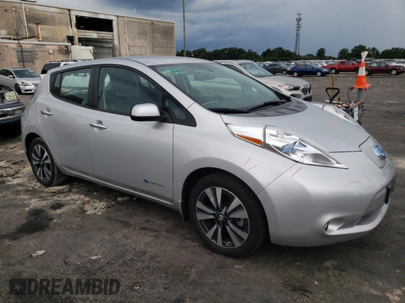 2016 Nissan LEAF S with VIN 1N4BZ0CP1GC311250, listed as a Copart auction lot 63295343 with 43,542 mi miles. Bid and sale history available at carsss.com. Image 4.