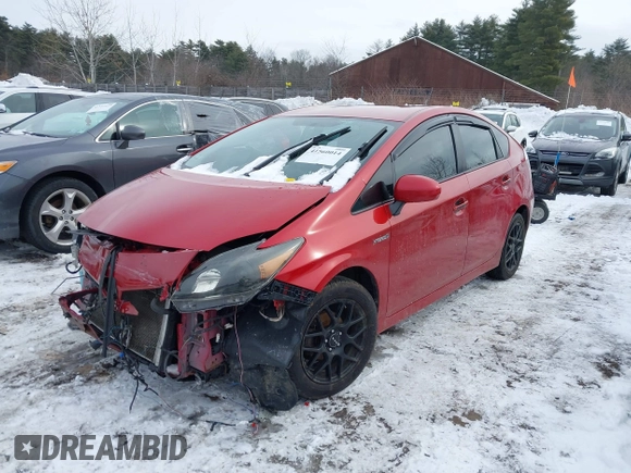 2012 Toyota Prius One with VIN JTDKN3DU3C5439290, listed as a IAAI auction lot 41560014 with 266,761 mi miles. Bid and sale history available at carsss.com. Image 18.