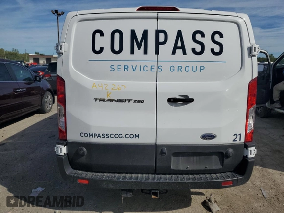 2023 Ford Transit Cargo with VIN 1FTBR1Y8XPKA42267, listed as a Copart auction lot 68937994 with Not Provided miles and Salvage Title. Bid and sale history available at DreamBid. Image 11.