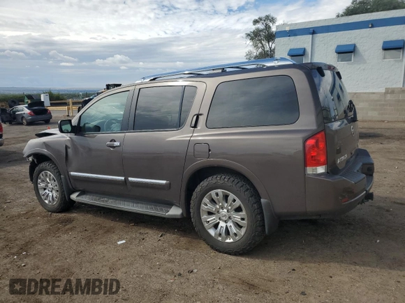 2015 Nissan Armada Platinum z VIN 5N1AA0NC6FN602610, wystawiony jako Copart lot #69121314 z przebiegiem 117 166 mil mil oraz Szkoda całkowita • Salvage title. Historia ofert i sprzedaży dostępna na DreamBid. Obrazek 2.
