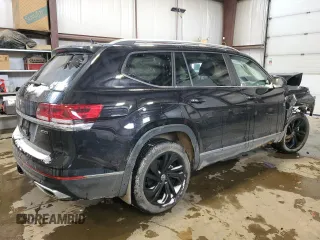 2022 Volkswagen Atlas SEL with VIN 1V2BR2CAXNC537557, listed as a Copart auction lot 44645335 with 48,374 mi miles and Salvage title. Bid and sale history available at DreamBid. Image 3.