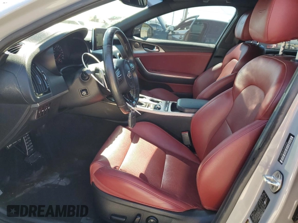 2020 Kia Stinger GT1 with VIN KNAE45LC2L6076525, listed as a Copart auction lot 74275304 with 87,238 mi miles and Salvage Title. Bid and sale history available at DreamBid. Image 7.