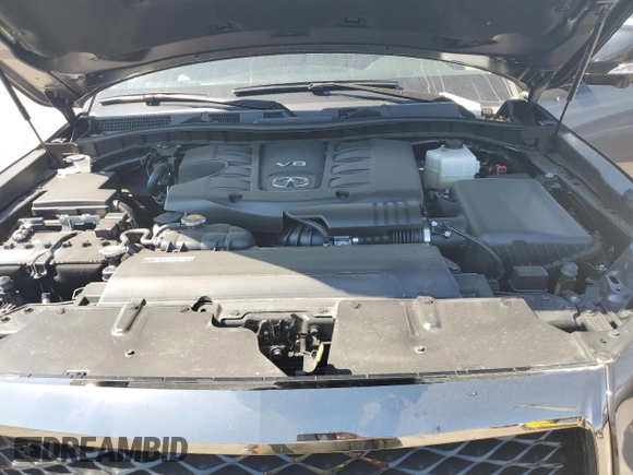 2024 Infiniti QX80 LUXE with VIN JN8AZ2AE7R9325614, listed as a Copart auction lot 59972514 with 8,594 mi miles and Salvage Title. Bid and sale history available at carsss.com. Image 12.