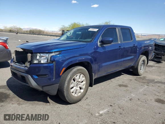 2022 Nissan Frontier S with VIN 1N6ED1EJXNN615051, listed as a Copart auction lot 54956615 with 46,826 mi miles and Salvage title. Bid and sale history available at DreamBid. Image 1.