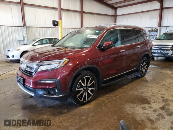 2019 Honda Pilot Touring 7-Passenger with VIN 5FNYF6H63KB012984, listed as a Copart auction lot 52826725 with 99,485 mi miles and Salvage Title. Bid and sale history available at carsss.com. Image 1.