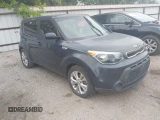 2015 Kia Soul + with VIN KNDJP3A58F7201253, listed as a IAAI auction lot 42042038 with 79,291 mi miles. Bid and sale history available at carsss.com. Image 1.
