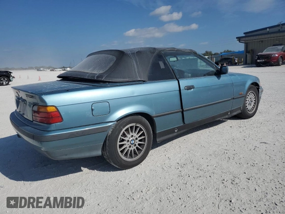 1994 BMW 3 Series 325iC with VIN WBABJ6323RJD36318, listed as a Copart auction lot 87606395 with 0 mi miles and Clean Title. Bid and sale history available at carsss.com. Image 3.