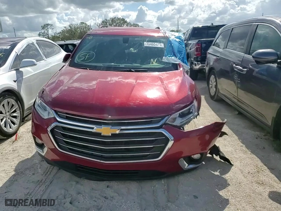 2018 Chevrolet Traverse LT Cloth with VIN 1GNERGKW6JJ281018, listed as a Copart auction lot 79460424 with 111,630 mi miles and Non Repairable. Bid and sale history available at carsss.com. Image 12.