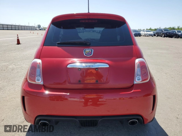 2015 FIAT 500 Abarth with VIN 3C3CFFFHXFT544825, listed as a Copart auction lot 51811145 with 91,020 mi miles and Salvage Title. Bid and sale history available at carsss.com. Image 6.