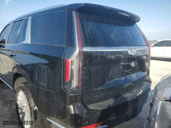 2023 Cadillac Escalade 4WD Premium Luxury with VIN 1GYS4BKL4PR302276, listed as a Copart auction lot 74957074 with 0 mi miles and Non Repairable. Bid and sale history available at carsss.com. Image 6.